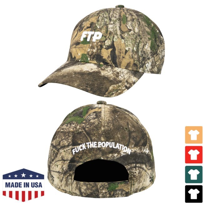 Fuckthepopulation Merch Store Realtree Apx Logo 6 Panel