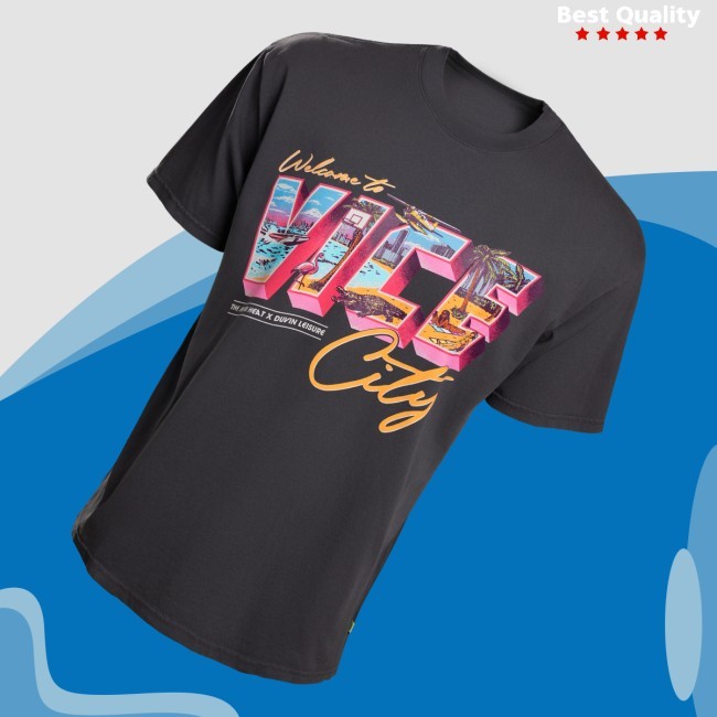 Miami Heat Merch Store Court Culture X Duvin Vice City Postcard Tee