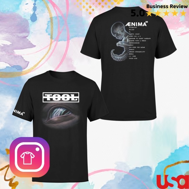 Tool Merch Store Ænima30 Tracklist Tee