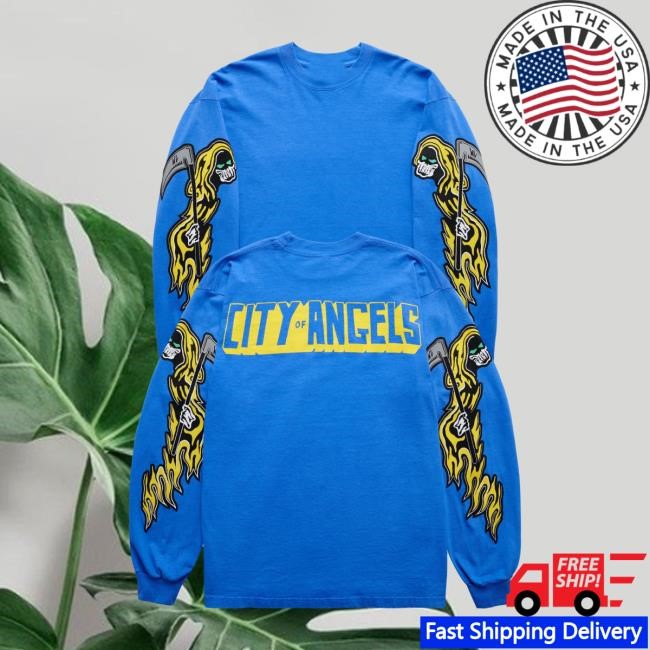 Warren Lotas Store Merch City Of Angels Long Sleeve Blue