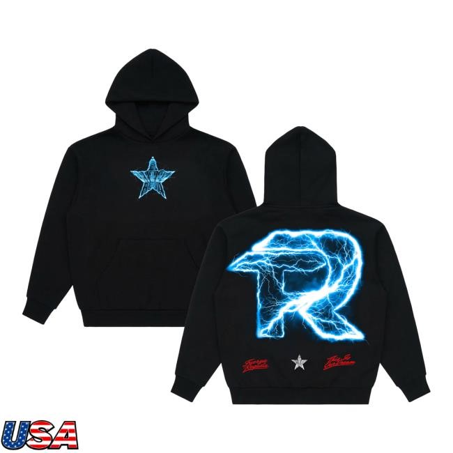 Fuerza Regida Store Merch Lightning Hoodie Black